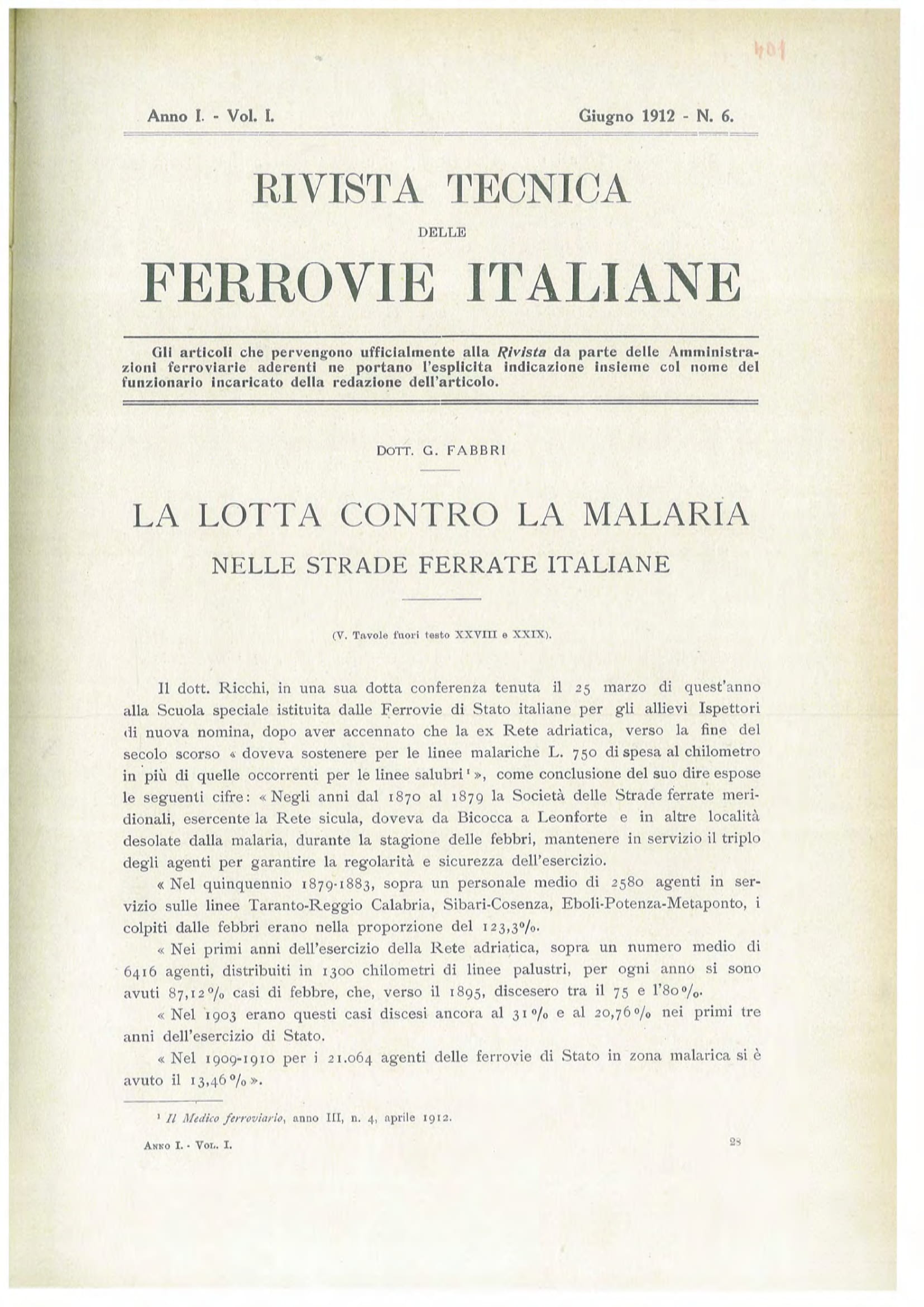 Rivista-Tecnica-delle-Ferrovie-Italiane-La-lotta-contro-la-malaria-nelle-strade-ferrate-italiane-1912-01